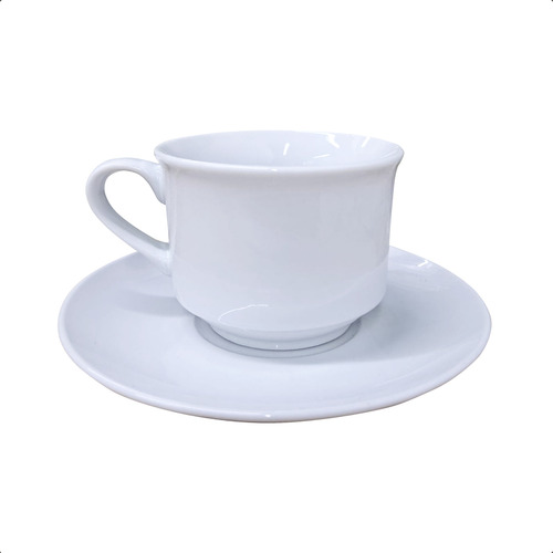 Set X6 Taza Con Plato De Cerámica   