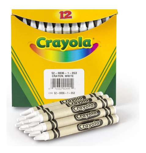 Crayon Blanco Crayola X12 Unidades