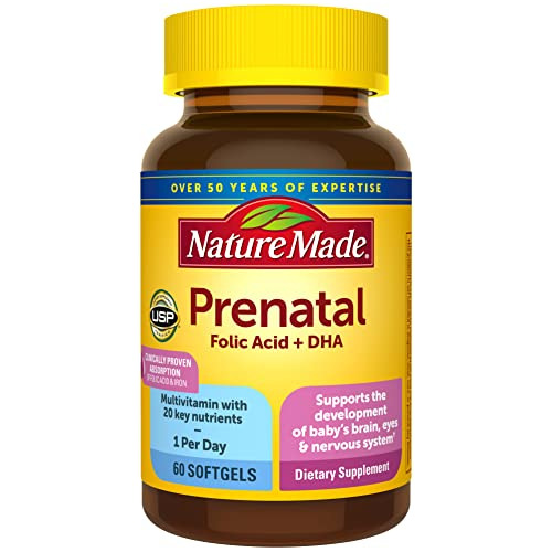 Natural Hecho Prenatal Con Ácido Fólico + Dha, K9fot