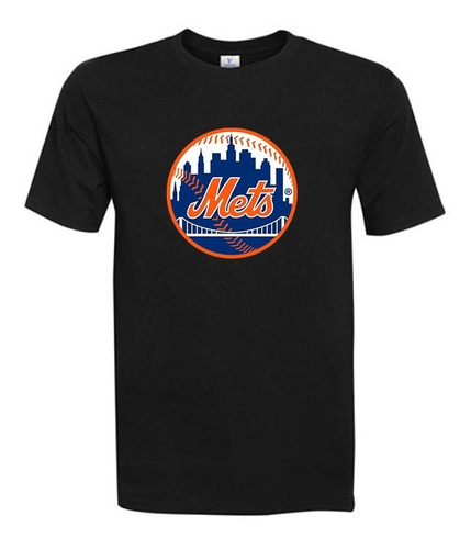 Polera Estampada Grandes Ligas Beisbol New York Mets