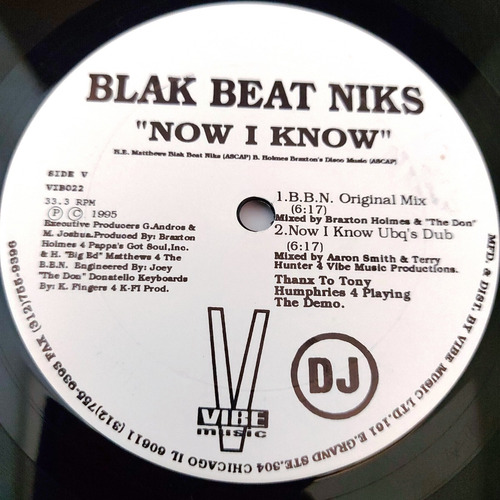 Blak Beat Niks - Now Y Know / He's The   Importado Usa    Lp