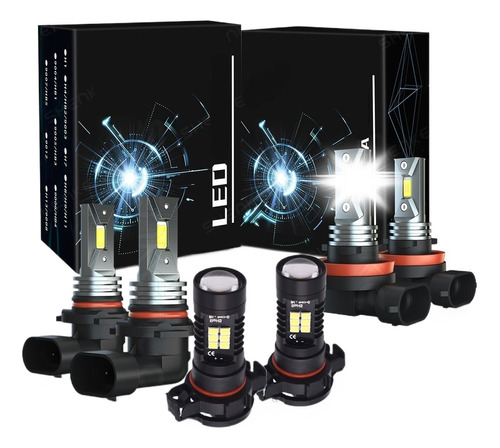 Kit De Focos Led 9005 H11 2504 Para Luces Altas O Bajas 150w