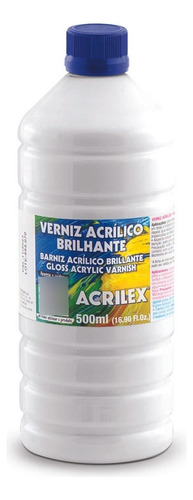 Verniz Acrilico Brilhante Pet 500ml Acrilex