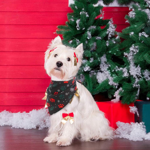 Bandana Para Perro Scenereal Christmas, Paquete De 4, Suave