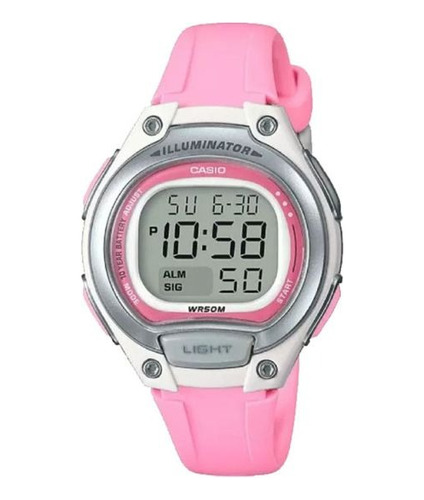 Reloj Casio Lw-203 Alarma Vibrante 10 Años Pila Crono Led 