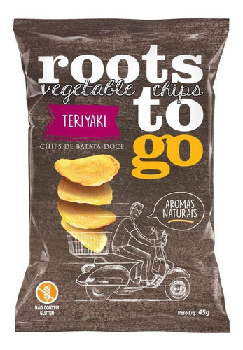 Chips De Batata Doce Sabor Teriyaki 45g - Roots To Go