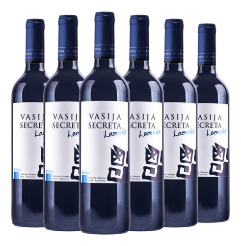 Vino Vasija Secreta Malbec Lacrado Caja X 6 X 750ml.