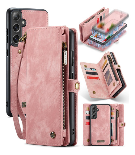 B2 Funda Estilo Cartera A Prueba De Caídas For Samsung