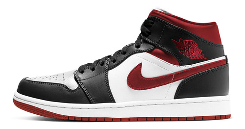 Zapatillas Jordan 1 Mid Gym Red Black Urbano 554724-122   