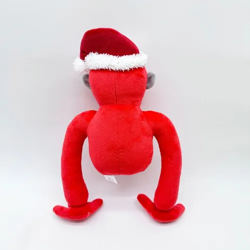 Rojo Gorilla Tag Peluche Muñeca Juguete Cumpleaño Regalo