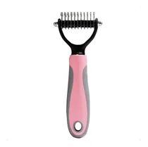 Comprar Peine Desenredador Deslanador De Doble Cara Para Perros Y Gatos Elimina Nudos Y Enredos De Forma Rapida Y Eficaz Cuidado De Mascotas Suave Y Comodo Para Tu Animal Ideal Para Pelo Largo Otec
