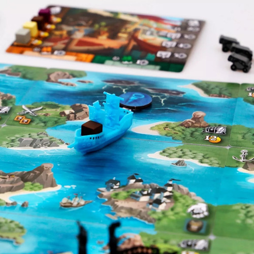 Kit 2 Tiny Epic Pirates E Expansão Maldição Jogo Tabuleiro