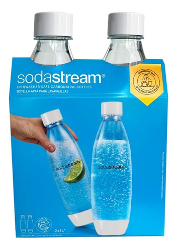 Twinpack De Botellas Sodastream X 1lts Negra/blanca