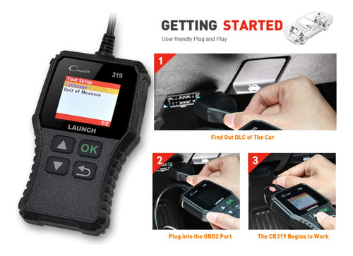 Lector De Códigos De Coche Cr319 Creader Obd2 Escáner Obdii
