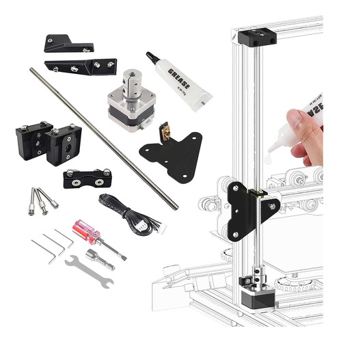 Alamscn Ender 3 Dual Z Axis Kit Con Grasa, Tornillo De Plomo