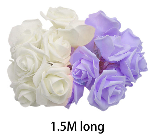 Luces De Hadas De Flores Rosas, 20 Led, Luces De Flores