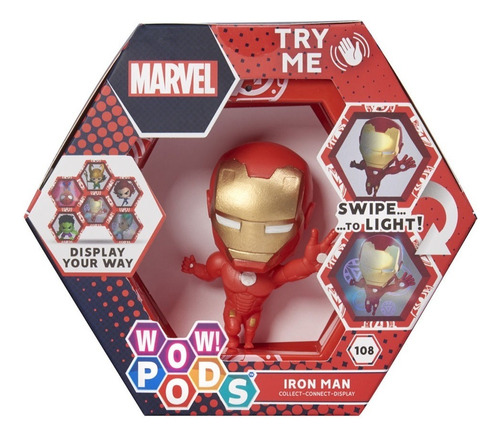 Figura Luminosa Wow! Pods De Iron Man Marvel