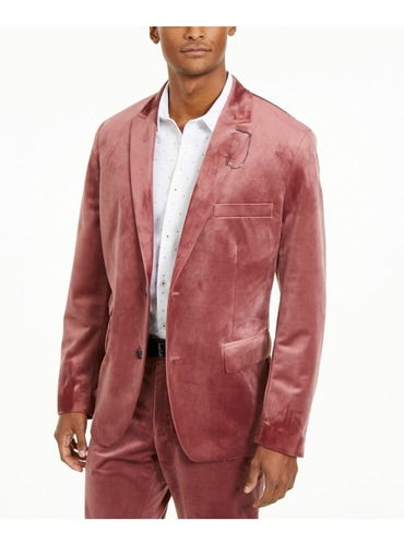 I-n-c Chaqueta Blazer Rosa Plush Para Hombre Talla Grande