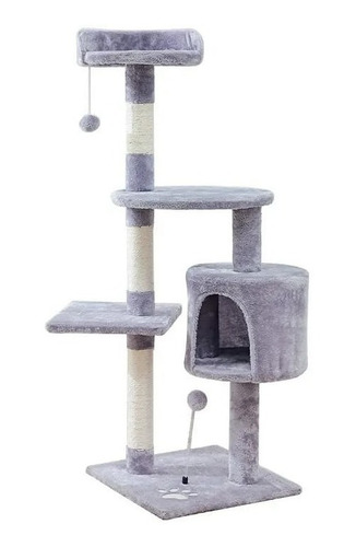 Imagen 2 de 4 de Rascador Tipo Arbol Torre Casa Para Gatos Mascotas Animales