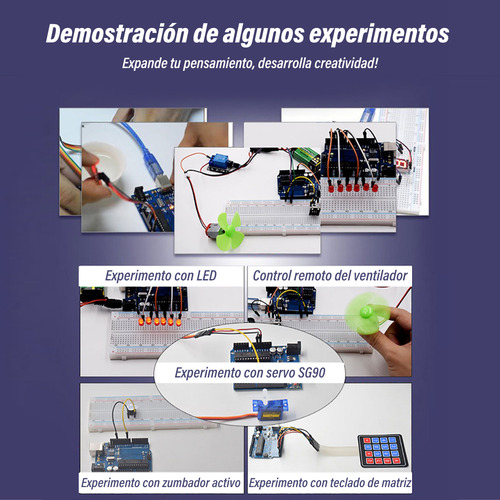 Kit De Electrónica Arduino Uno R3 Con Ide Componentes