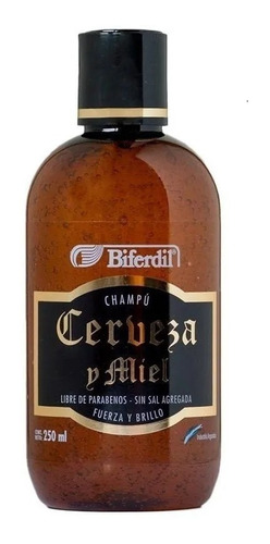 Biferdil Champu Cerveza Y Miel Fuerza Brillo Y Suavidad X250