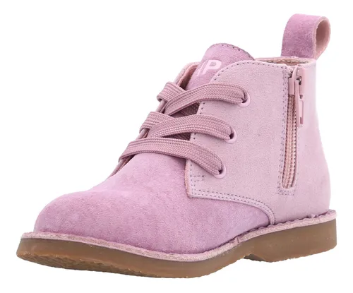 Botin Cuero Mandy Niña Rosado