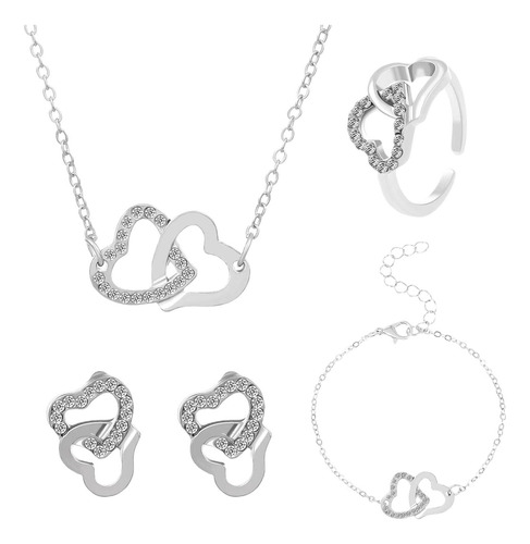 Conjunto De Joyería De Amor Para Regalos Del Día De La