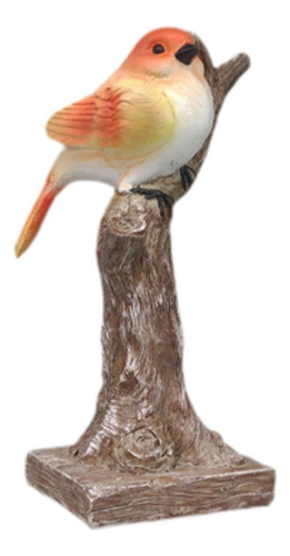 Estatuilla De Pájaro De Resina Colorida, Adorno 1 Pájaro
