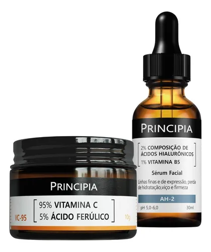 Principia Kit Vitamina C-95 + Ácidos Hialurônicos