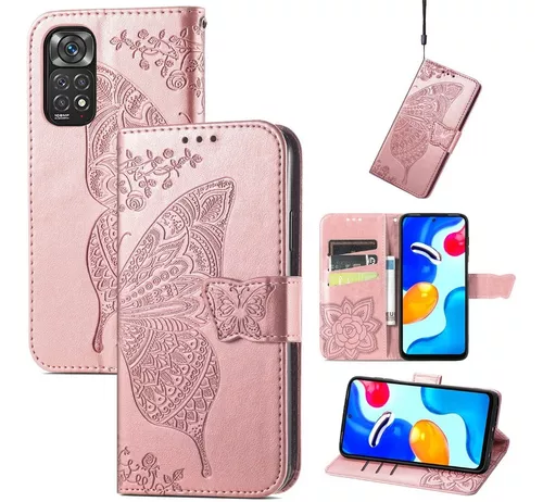 Funda tipo cartera para teléfono móvil Xiaomi Redmi Note 11 4G para Xiaomi  Redmi Note 11s 4G, funda de piel sintética con soporte para tarjeta de