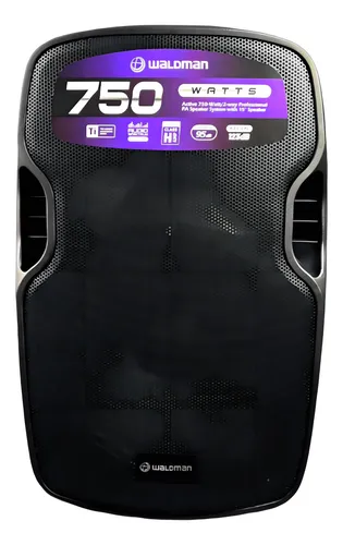 comprar Caixa Ativa Waldman Rc-750x Rc750x 15 Pol 750w Bluetooth Cor Preto 110V\u002F220V