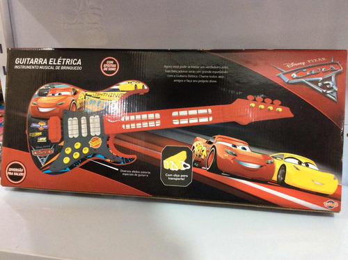 Cars 3 Guitarra Elétrica Instrumento Musical De Brinquedo