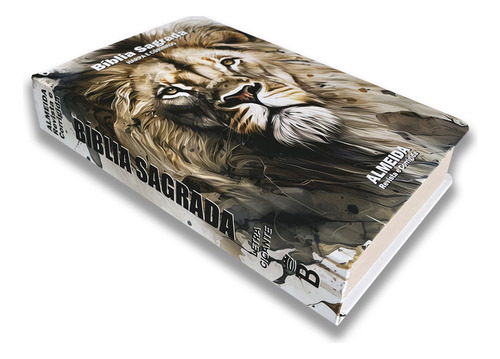 Biblia Sagrada Leão Medieval - Capa Dura - Com Harpa