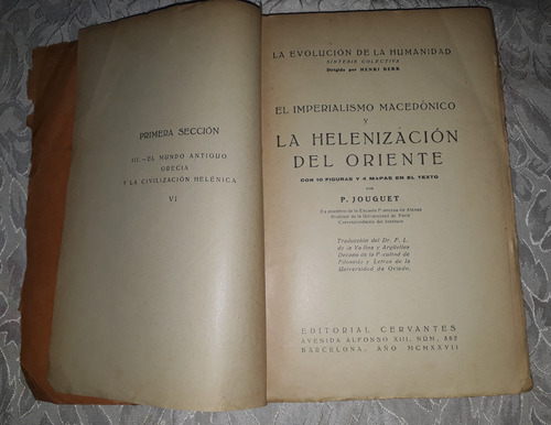 La Helenización Del Oriente-jouguet- Año 1927 (Usado)