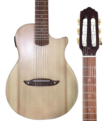 Violão Giannini Stn Spc Ceq Flat Elétrico Natural Satin