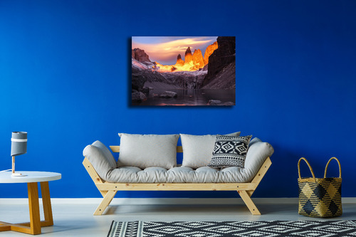 Cuadro Moderno Canvas Torres Del Paine Chile 100x80 Cm