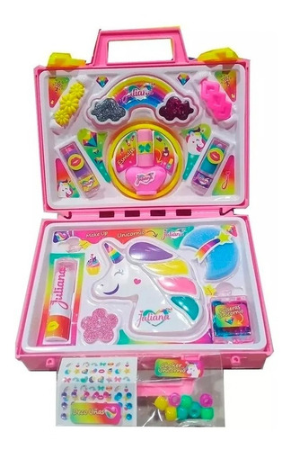 Imagen 2 de 4 de Juliana Valija Make Up Unicornio Maquillaje Nenas Infantil