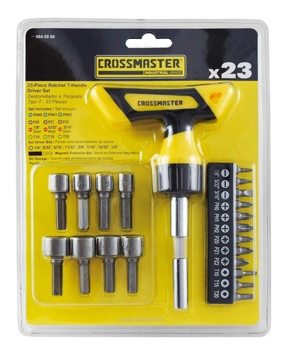 Destornillador 23pcs T Crossmaster