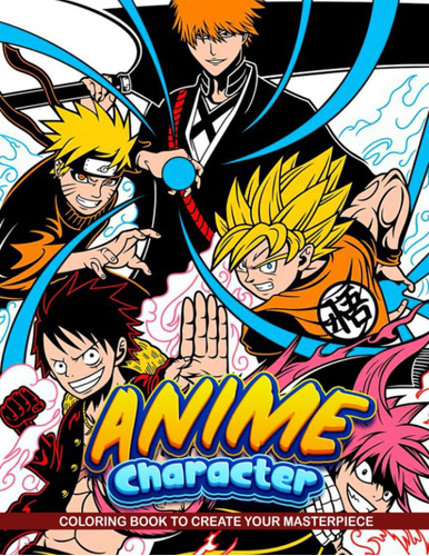 Libro: Anime Characters Coloring Book: Manga Art And Anime C