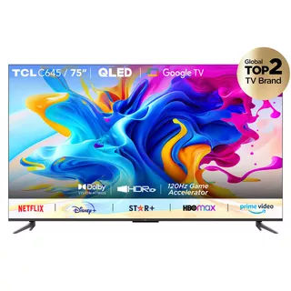 Smart TV TCL C645 Series 75C645 QLED Google TV 4K 75" 110V/220V