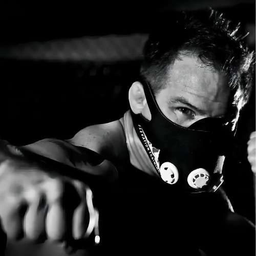Training Mask 2.0 - Máscara De Entrenamiento Genuina Color Negro Talla L