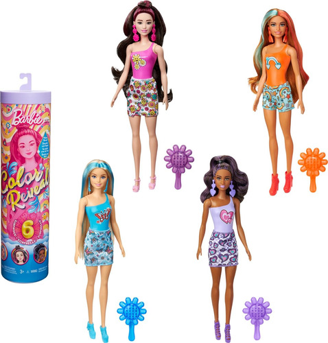 Barbie® Reveal Serie Arco Iris Con Accesorios Y 6 Sorpresas