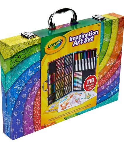 Kit Arte Infantil  Y Dibujo En Valija Crayones Crayola 