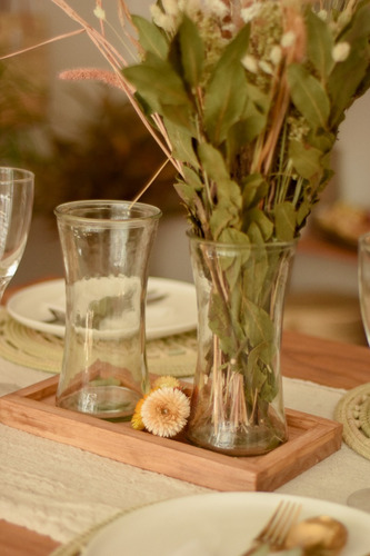 Imagen 4 de 5 de Florero Lechero Vidrio Cristal Alto Boca Ancha Decorativo
