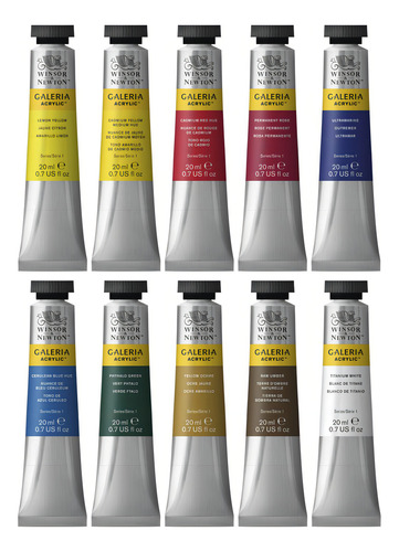 Estuche de tinta Winsor & Newton Gallery 20 ml 10 unidades