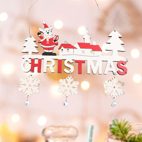 Colgante De Navidad De Madera, Adornos Navideños, Alce