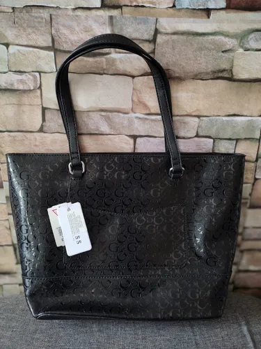 Subvención Guijarro acortar Bolsa Guess Negra Charol Rodney Ff792622 | Meses sin intereses