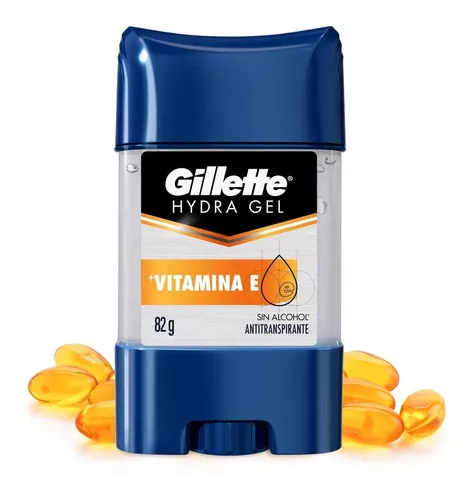 Gillette Hydra Gel Vitamina E Desodorante En Gel Hombre 82g Fragancia  Vitamina E