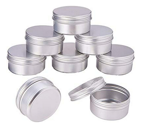 Contenedor Rellenable - 10pcs 30ml-1oz Round Aluminium Tin C