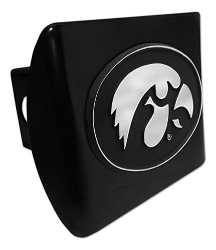 Universidad De Iowa Hawkeyes Metal Negro Enganche De Remolqu